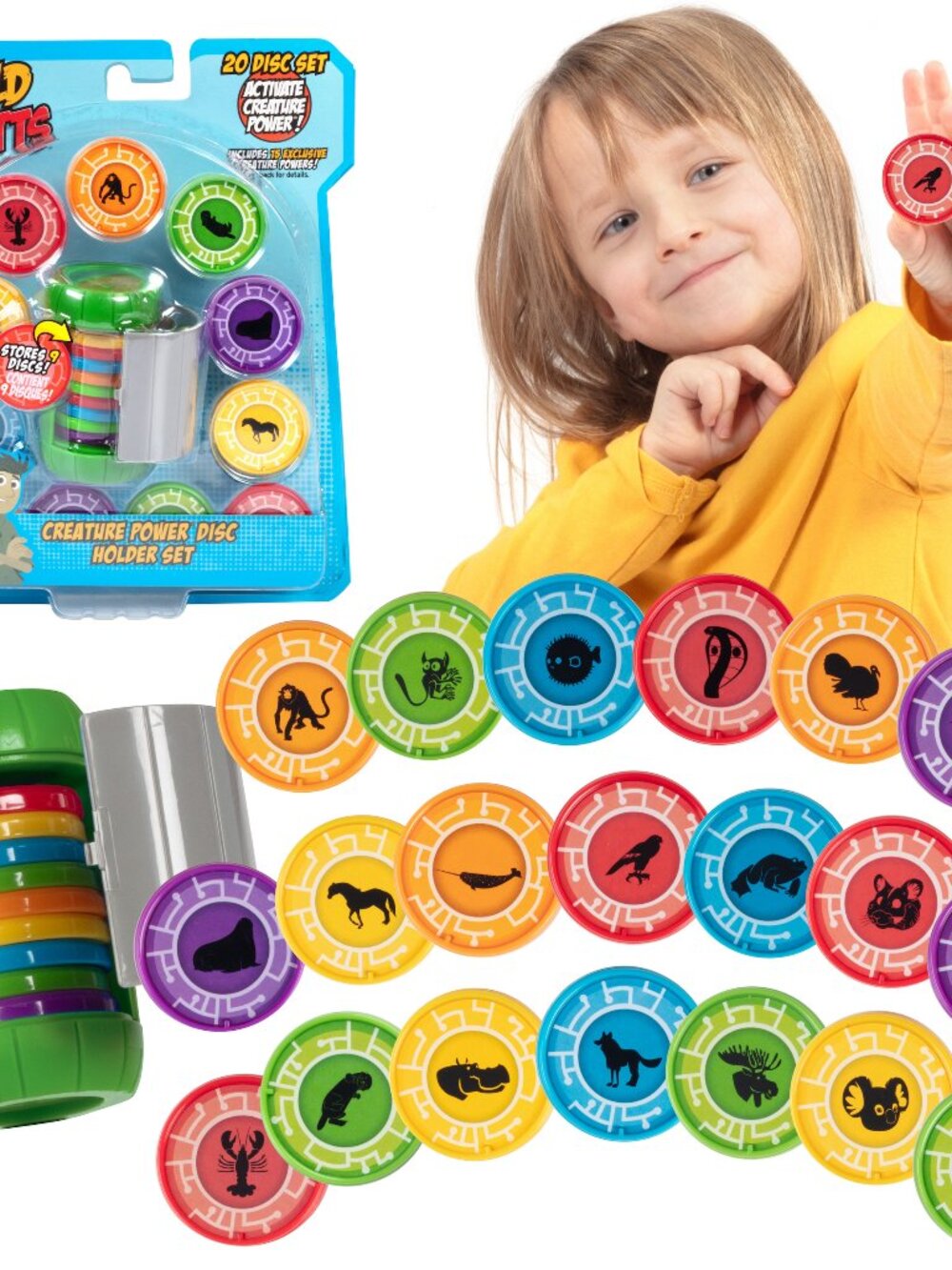 Wild Kratts Martin Kratt Creature Power Disc Holder Set with 20 Discs